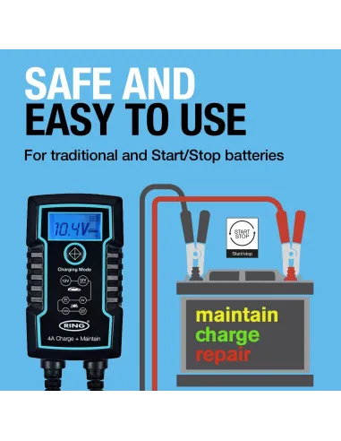 Cargador de baterías inteligente 4A
