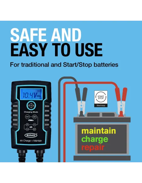 Cargador de baterías inteligente 4A