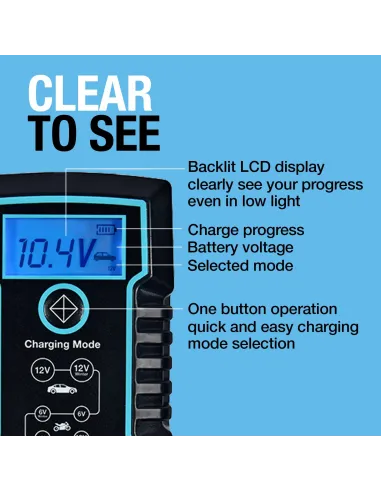 Cargador de baterías inteligente 4A