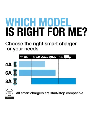 Cargador de baterías inteligente 4A