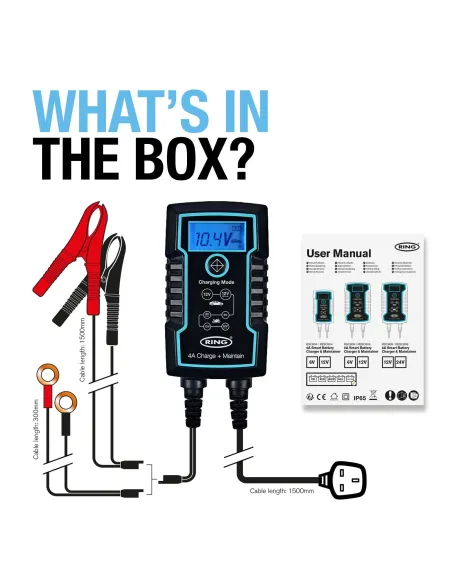 Cargador de baterías inteligente 4A