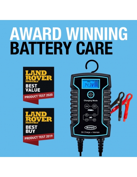 6A Smart Battery Charger & Maintainer
