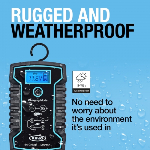 CARGADOR DE BATERÍA DE 6 AMP