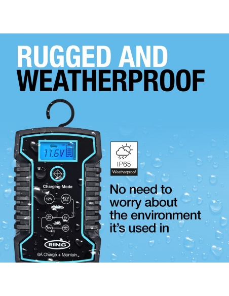 6A Smart Battery Charger & Maintainer