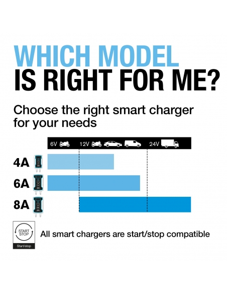 6A Smart Battery Charger & Maintainer