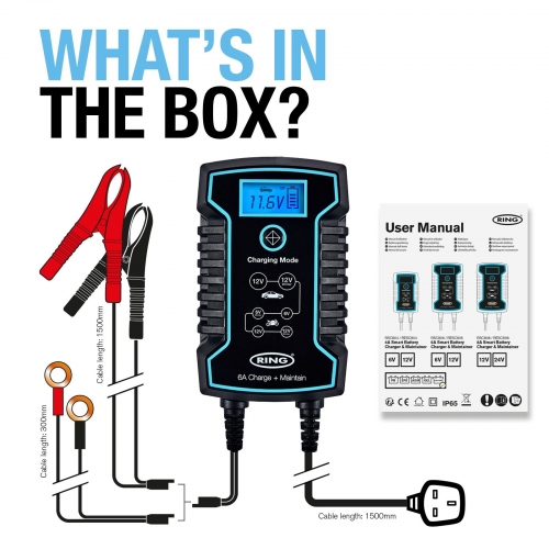 6A Smart Battery Charger & Maintainer 6A Smart Battery Charger & Maintainer