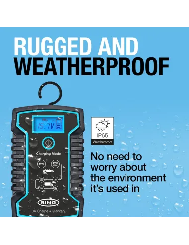 8A Smart Battery Charger & Maintainer