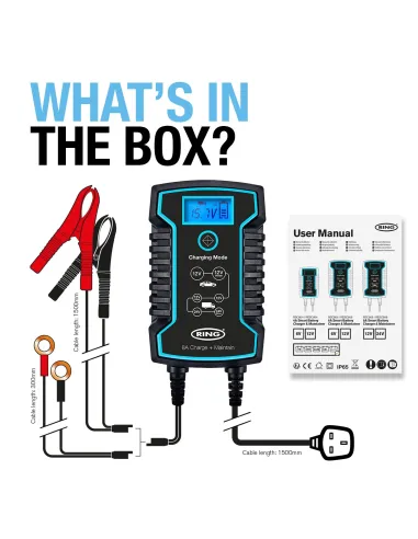8A Smart Battery Charger & Maintainer