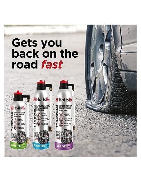 TYREWELD - REPARADOR PINCHAZOS 400ML (RUEDA MEDIANA))