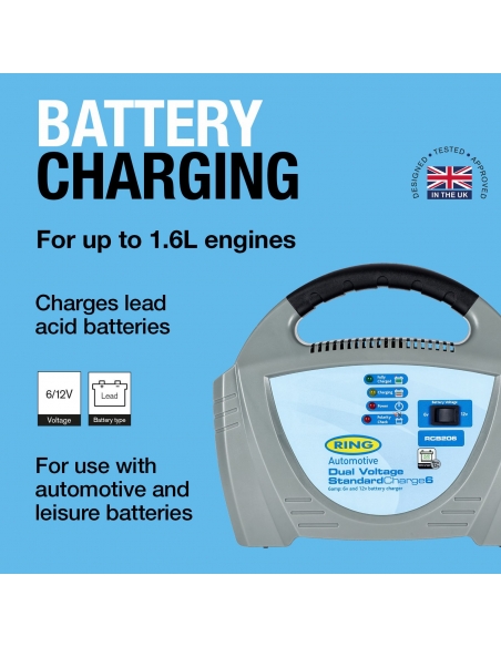 CARGADOR DE BATERIA MANUAL 6A