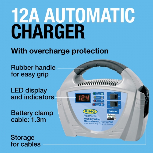Chargeur de batterie automatique 12A Chargeur de batterie automatique 12A