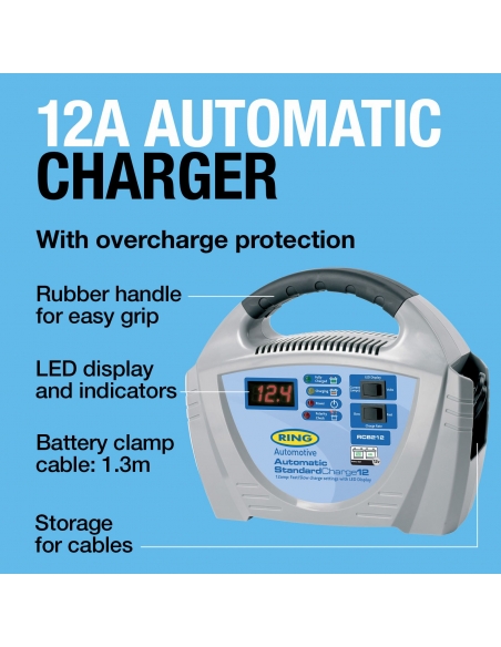 Chargeur de batterie automatique 12A
