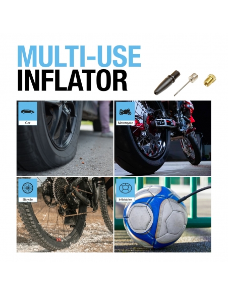 Inflador de neumáticos digital rápido 12 V CC