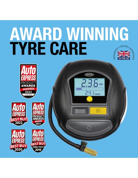 Gonfleur de pneus numérique Rapid 12V DC