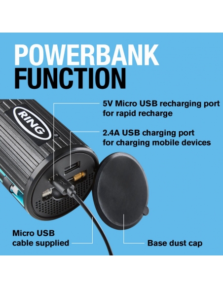 Inflador de neumáticos inalámbrico recargable compacto