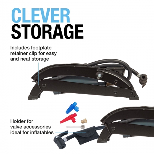 Bomba de pie de doble barril