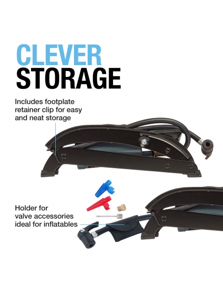 Bomba de pie de doble barril