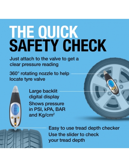 Manómetro digital con medidor profundidad neumático