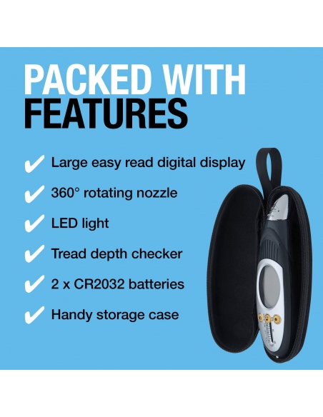 Manómetro digital con medidor profundidad neumático