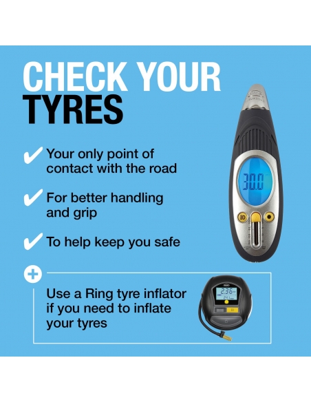 Manómetro digital con medidor profundidad neumático