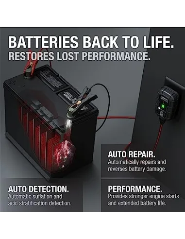 NOCO - GENIUS1, Cargador de batería de coche inteligente de 1A (6/12V)